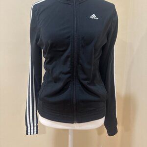 Adidas Tiro 21 Track Jacket Black White Stripes Full Zip Women’s XSmall Slim Fit